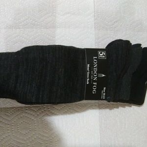 5 PK MENS LONDON Fog Premium DRESS CREW Socks